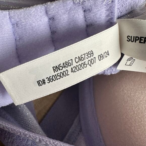 PINK Victoria's Secret Wear Everywhere Super Push Up Bra Purple Shimmer 38B - Picture 7 of 11
